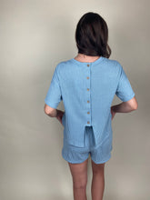 Load image into Gallery viewer, Summer Staple Sky Blue Short Set