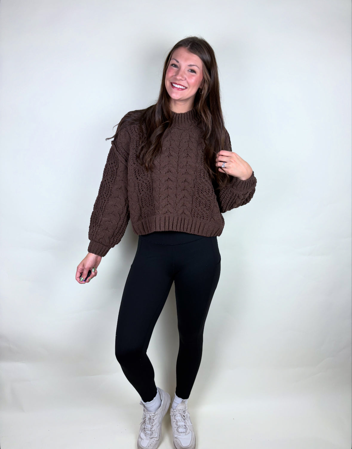 Chunky Brown Knit Sweater