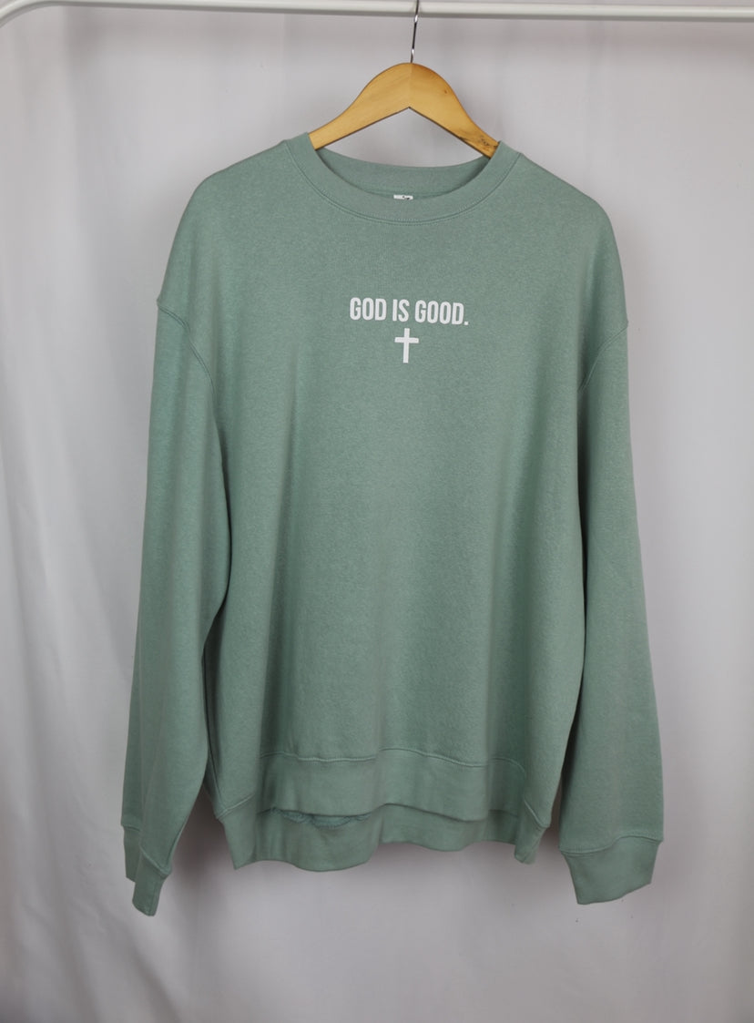 God is Good + Sage Sweatshirt