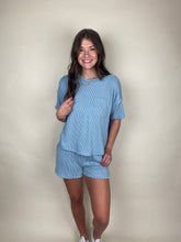 Load image into Gallery viewer, Summer Staple Sky Blue Short Set