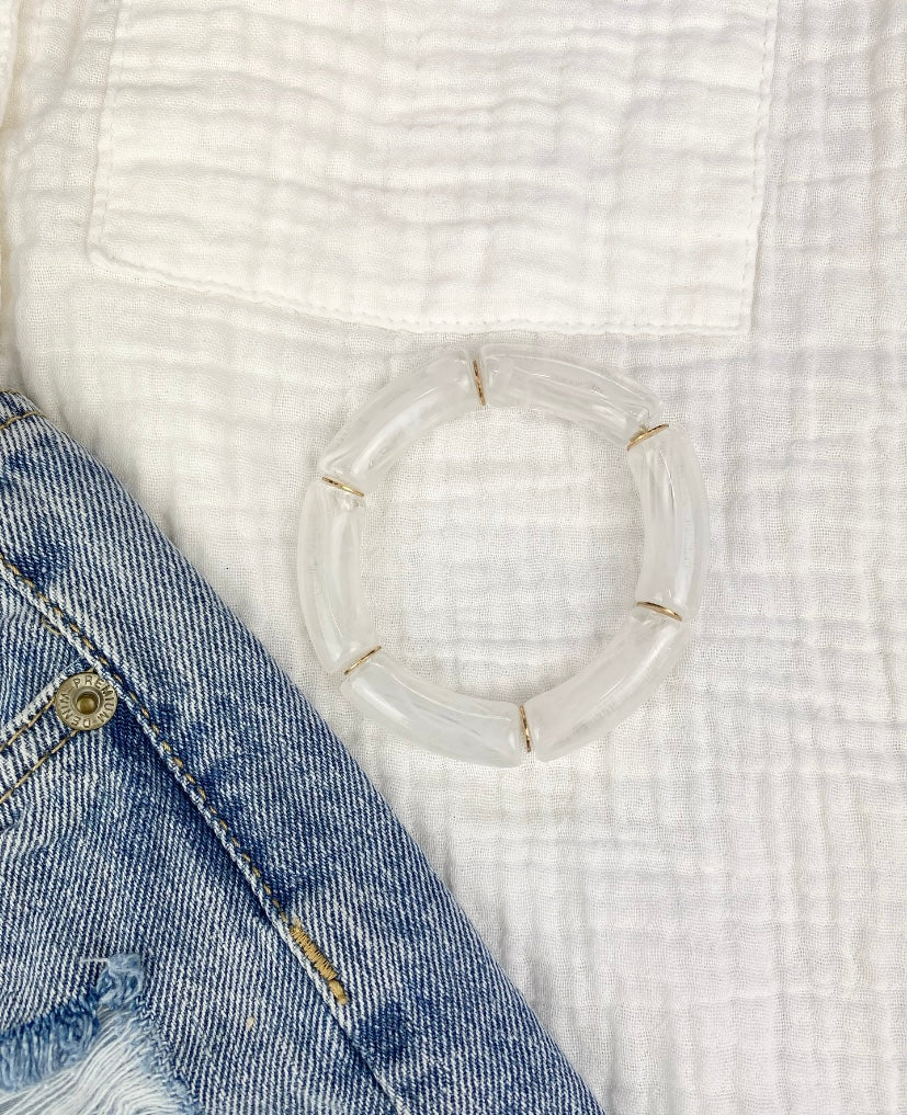Marble Bamboo Bracelet