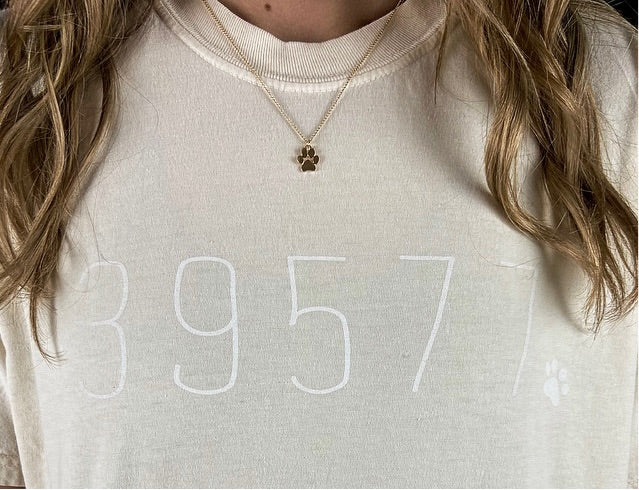 Gold Paw Print Necklace