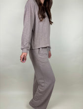 Load image into Gallery viewer, Cozy Day Beige Lounge Pant Set
