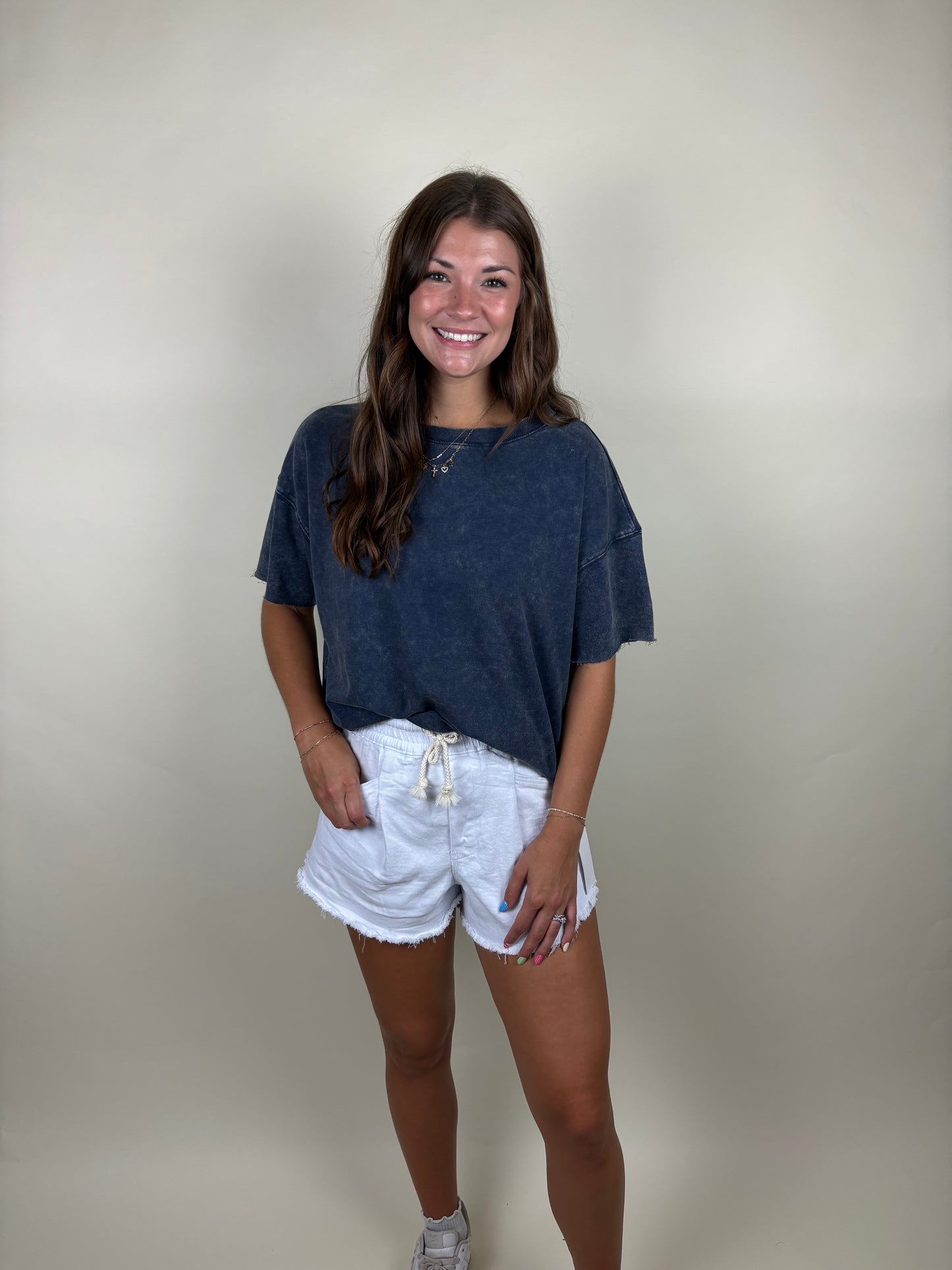 Anytime French Terry Oversized Tee