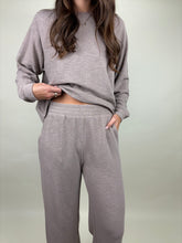 Load image into Gallery viewer, Cozy Day Beige Lounge Pant Set

