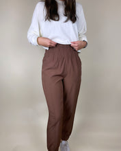 Load image into Gallery viewer, Everyday High Rise Jogger Pants- Brown
