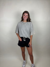 Load image into Gallery viewer, Anytime French Terry Oversized Tee ~ Sleet
