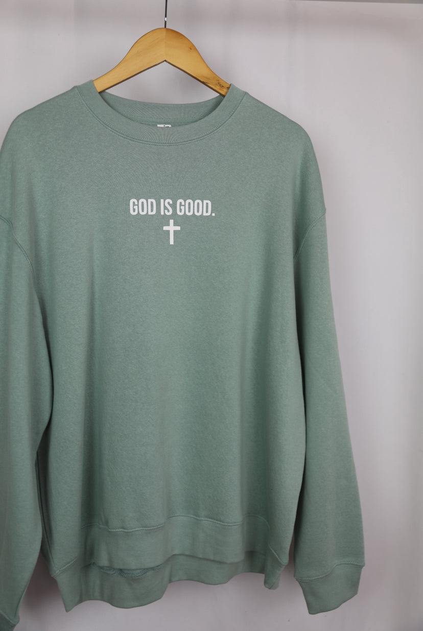 God is Good + Sage Sweatshirt