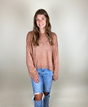 Load image into Gallery viewer, Loose Fit Caramel Sweater
