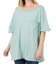 Load image into Gallery viewer, Always Comfy Oversized Top ~ blue green
