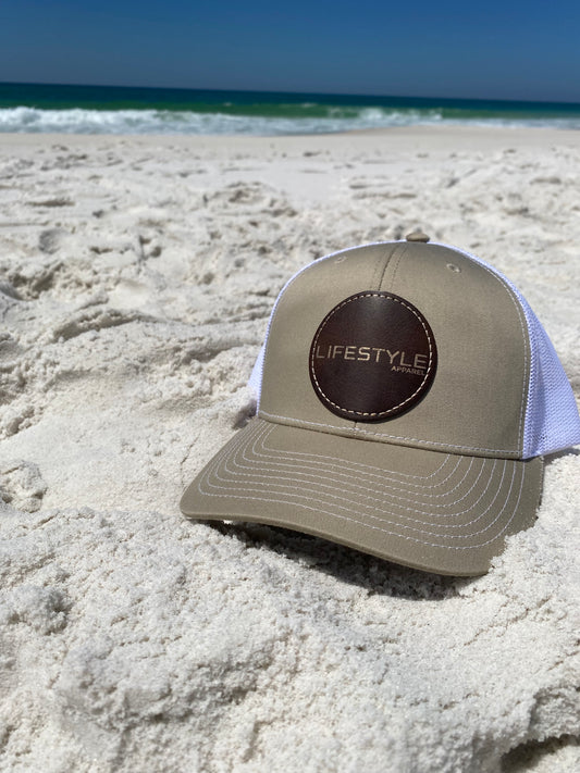 Lifestyle Hat Khaki/White