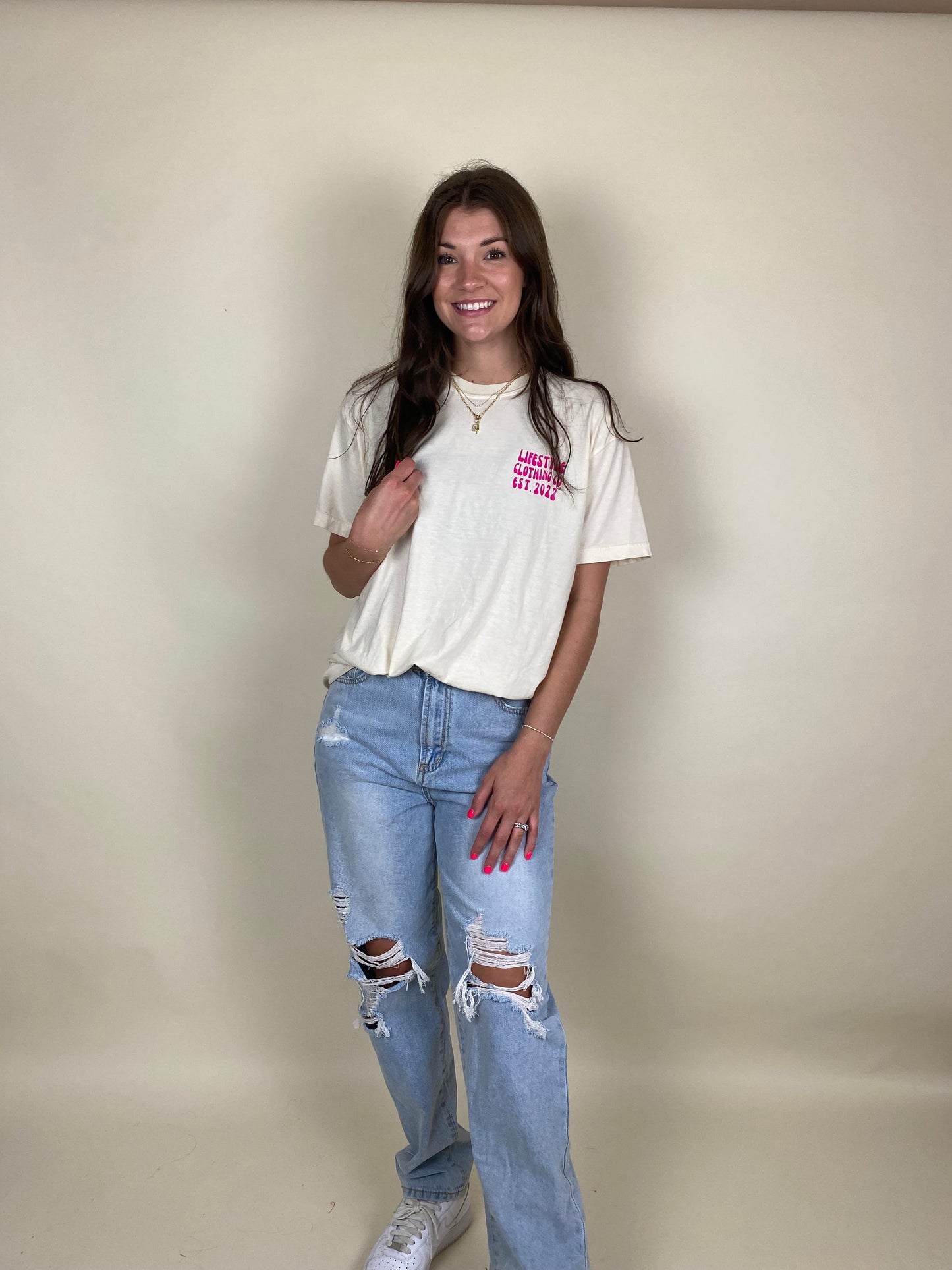 Lifestyle Clothing Co. Tee ~ ivory