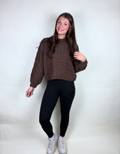 Load image into Gallery viewer, Chunky Brown Knit Sweater
