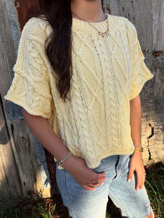 Buttercup Knit Sweater Top