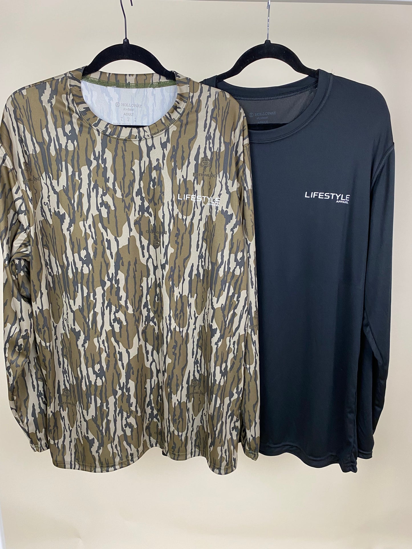 Lifestyle Bottomland Camo long sleeve performance shirt