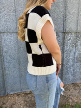 Load image into Gallery viewer, Checkered Sweater Vest
