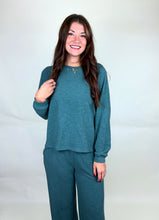 Load image into Gallery viewer, Cozy Day Jade Lounge Pant Set
