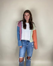 Load image into Gallery viewer, Color Block Casual Knit Sweater
