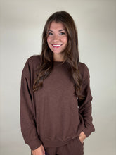 Load image into Gallery viewer, Cozy Up Brown Shorts Set
