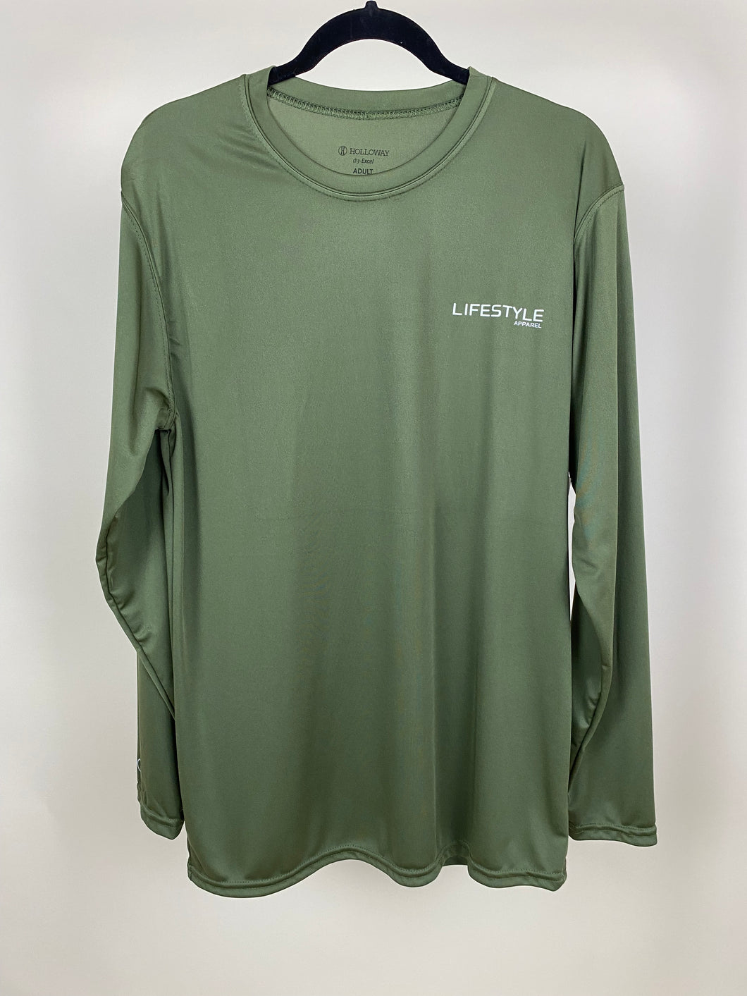 Lifestyle Olive long sleeve performance shirt