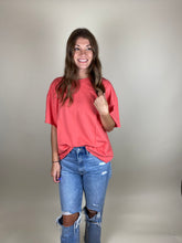 Load image into Gallery viewer, Raw hem oversized tee
