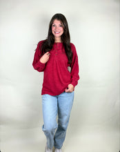 Load image into Gallery viewer, Ribbed Detail Henley Sweater
