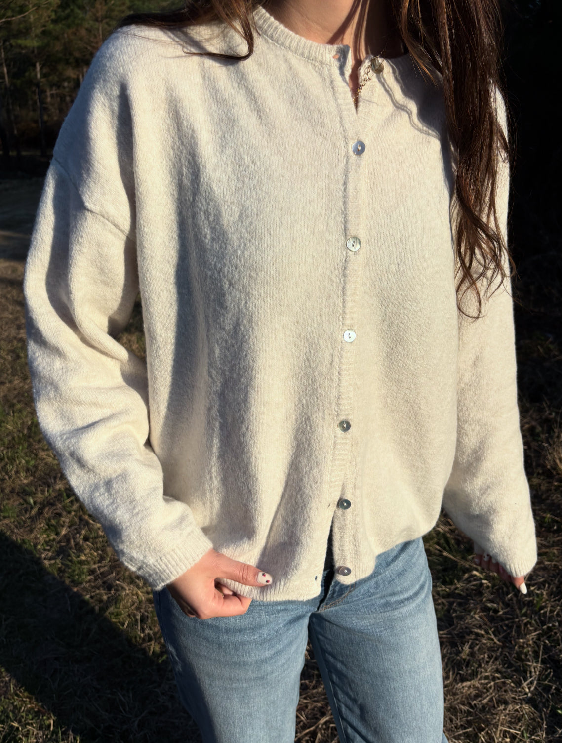 Nicole Ivory Cardigan