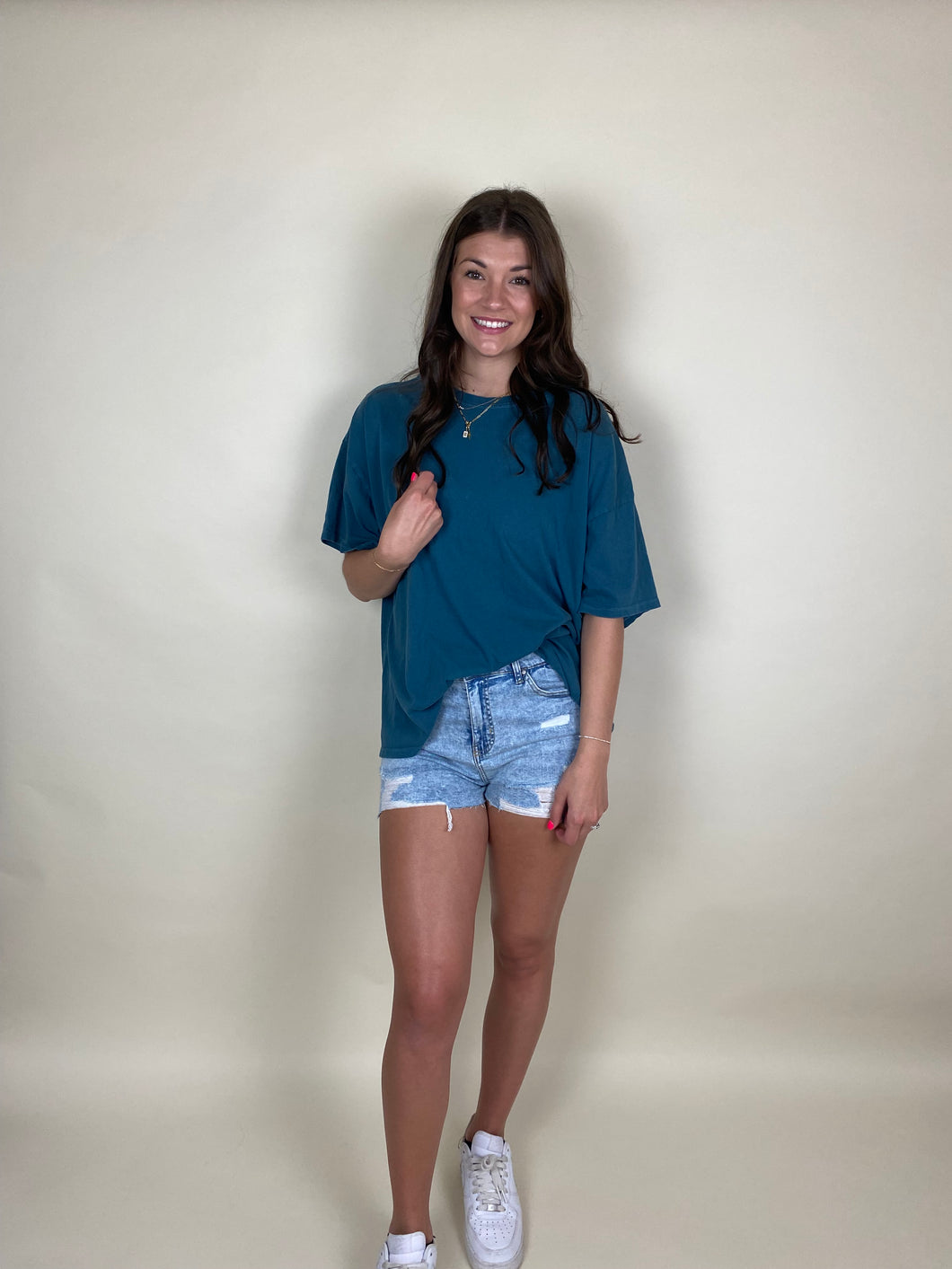 Everyday Oversized Tee ~ Dark Teal