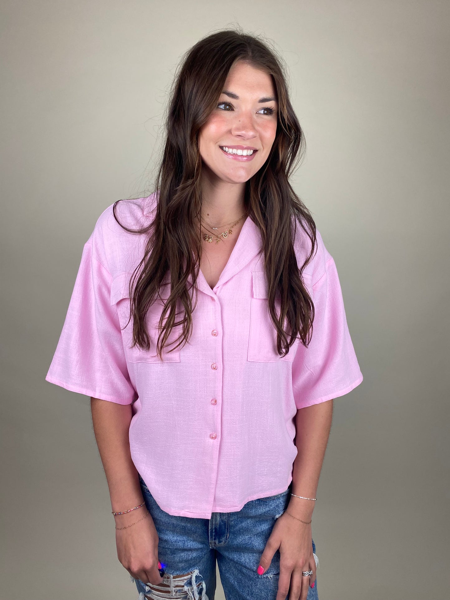 Pinky Promise Linen Top