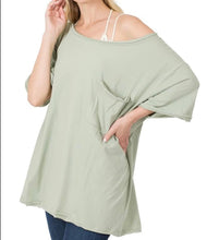 Load image into Gallery viewer, Always Comfy Oversized Top ~ sage
