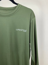 Load image into Gallery viewer, Lifestyle Olive long sleeve performance shirt
