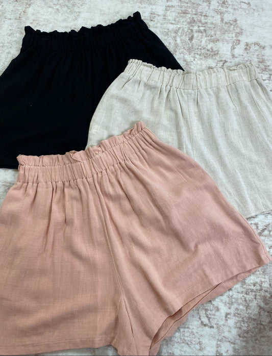 Darling Attitude Linen Shorts