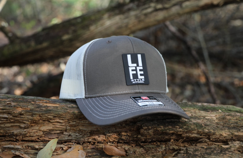 Brown/khaki Lifestyle Hat - PVC Patch