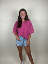 Load image into Gallery viewer, Anytime French Terry Oversized Tee ~ Ash Pink
