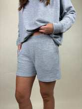 Load image into Gallery viewer, Cozy Up Grey Shorts Set
