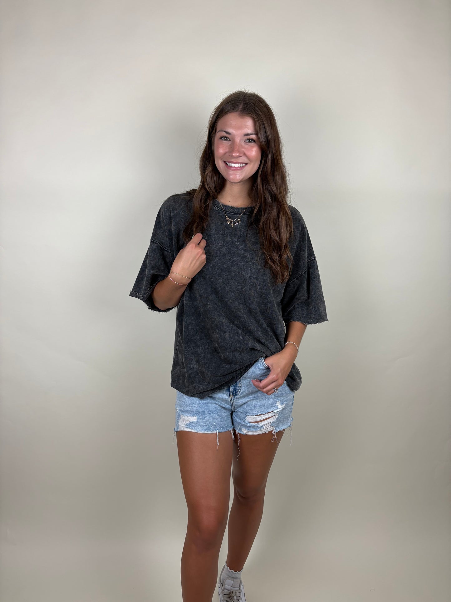 Anytime French Terry Oversized Tee