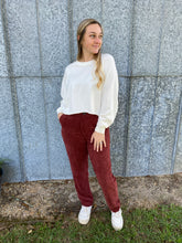 Load image into Gallery viewer, Trendy Corduroy Pants ~ Rust
