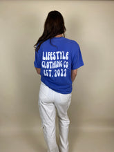 Load image into Gallery viewer, Lifestyle Clothing Co. Tee ~ blue
