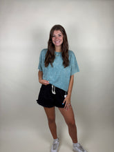 Load image into Gallery viewer, Anytime French Terry Oversized Tee ~ Ash Blue
