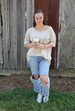 Load image into Gallery viewer, Always Comfy Oversized Top ~ beige
