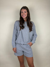 Load image into Gallery viewer, Cozy Up Grey Shorts Set
