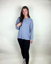 Load image into Gallery viewer, Ribbed Detail Henley Sweater

