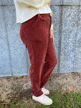 Load image into Gallery viewer, Trendy Corduroy Pants ~ Rust
