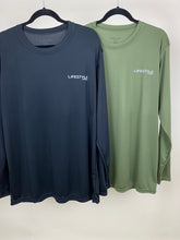 Load image into Gallery viewer, Lifestyle Olive long sleeve performance shirt
