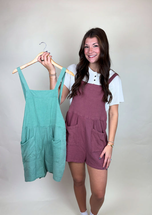 Easy Going Overall Romper