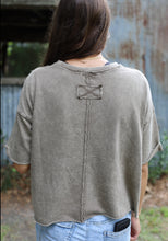 Load image into Gallery viewer, French Terry Raw Edge Shirt ~ Mocha
