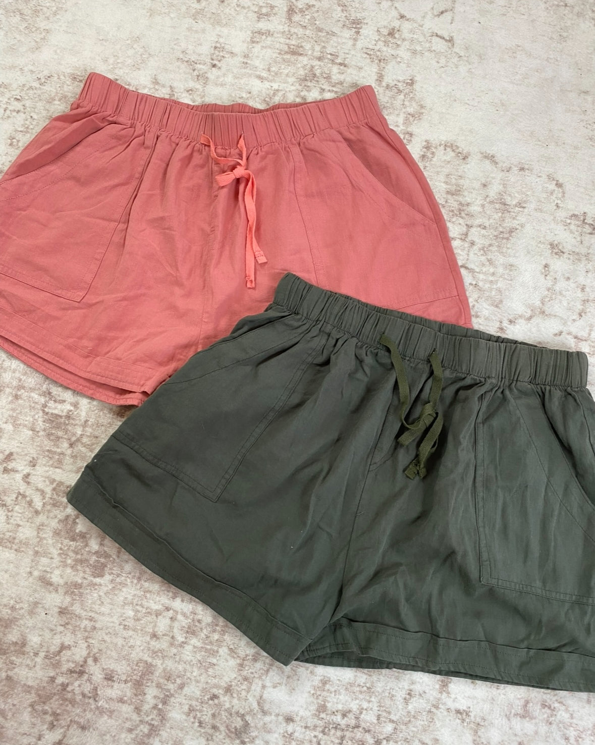 Drawstring Shorts with Pockets