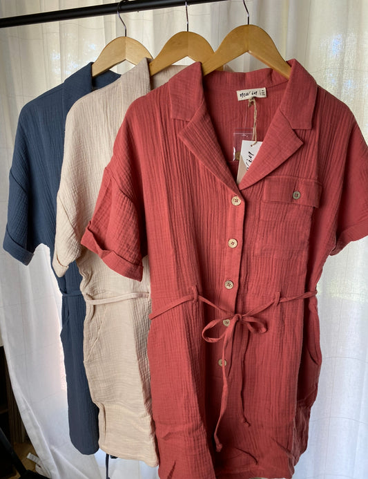 Button Down Romper