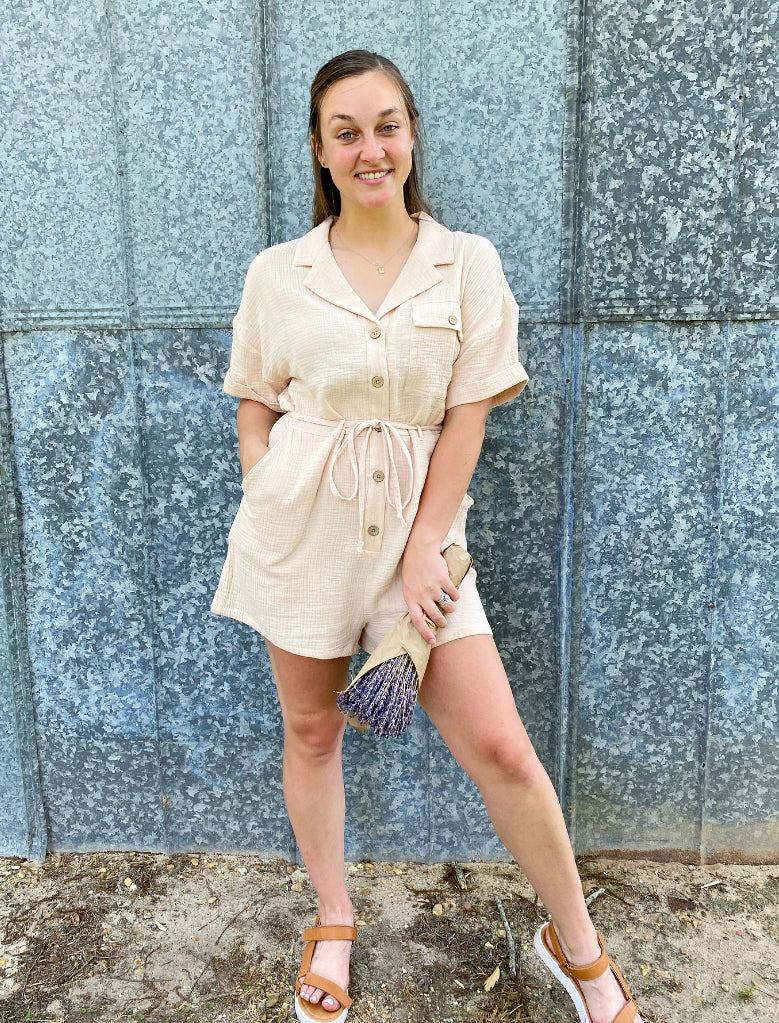 Button Down Romper