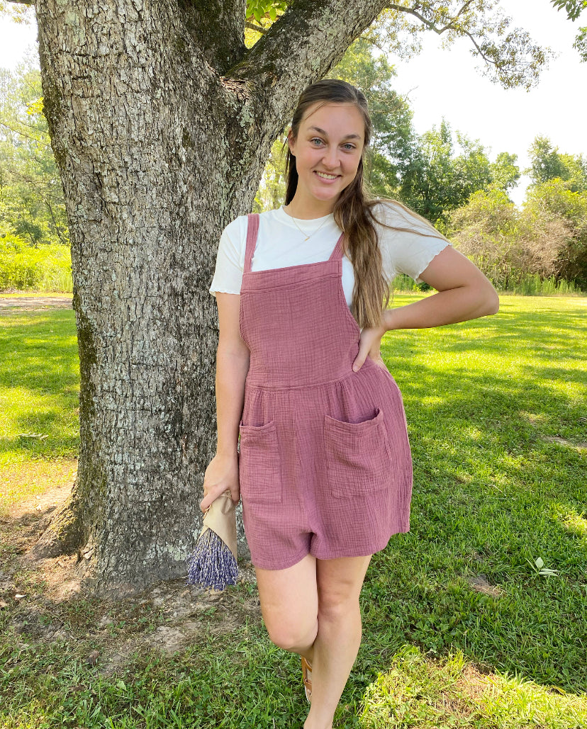 Easy Going Overall Romper